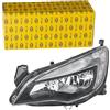HELLA 1EG 010 011-351 FF/Alogeno Faro principale - per es. Opel Astra J (P10) - nero - ECE - per veicolo circolazione Dx - Sx