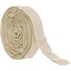 Rebower 2 Iarde Nastro di Plastica Con Bottoni Automatici, Tessuti per Tappezzeria per Cucire, Chiusura in Poliestere, [Per Cucire Tessuti, Progetti Fai Da Te] - Cachi / 18mm