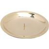 NKlaus Piastra per candele con puntale Ø16cm ottone dorato lucido Portacandele 10569
