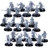 Forged Terrain Beastkin Heroes - 24 miniature popolari animali per giochi di ruolo da tavolo | Personaggi fantasy giocabili in scala 28 mm | DnD, Wargames | Miniature epiche con licenza | Figure in resina non