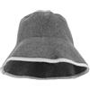 Yardwe Cappello da sauna in feltro di lana, cappello in feltro per uomo e donna, traspirante, protezione dal calore, accessorio per sauna, colore grigio