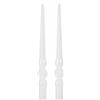 Cereria Di Giorgio - 2 Candele Voluta laccate - Diametro 2.2 cm Altezza 40 cm - Colore Bianco Cloud - Durata 14 ore - Standard per candelabro - Home Decor Collection - Artigianale