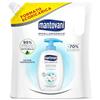 Mantovani - Sapone Liquido Mani Neutro Ipoallergenico, Fragranza Gardenia, con Vitamina E e Collagene Vegetale, Ecoricarica 750 ml