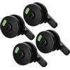 Housoutil Set 4 Serrature Per Porta Wc Con Indicatore Di Privacy Regolabile Serratura Per Bagni Pubblici E Toilette Porta Partizione Facile Installazione 2.95X2.36X1.97In