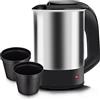 Gaeirt Bollitore Elettrico Portatile 0,5 L in Acciaio Inox, Spegnimento Automatico e Protezione Anti-Seco, Perfetto per Viaggi, Pesca e Uso Domestico