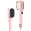 Redrentik Spazzola ad aria calda ad alta velocità 700W, display LCD della temperatura, 5 impostazioni di calore (40-80°C), funzione di cura dei capelli con luce rossa, 110.000 giri/min (rosa)