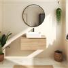 Parama Mobile bagno sospeso 70 cm un cassetto rovere chiaro con top | Berg