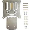 BCR COMPONENTS BCR Portatarga posteriore estraibile per Enduro. Porta targa moto in acciaio. Portatarga moto completo di viteria. Cornice targa moto. Portatarga omologato Enduro. Supporto targa moto.