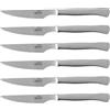 LACOR - 38242 - Set di coltelli monoblocco, Filo liscio, Acciaio inox, 6 pezzi, 22 cm, Impugnatura ergonomica