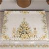 PETTI Artigiani Italiani - Coprifornello Natalizio per Cucina, Copri Piano Cottura 50x70 cm, Coprifuochi Xmas Gold, 100% Made in Itay