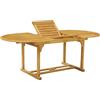 VERDELOOK Linea Acacia Tavolo Ovale estensibile 190-140x90 altezza 75 cm