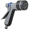 Tatay Pistola Premium per irrigazione, Connettore Universale, 7 Posizioni, Regolatore, Protezione solare, Installazione facile, Colore Grigio/Nero