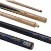 POWERGLIDE EXIOS Ash - Bastone da Biliardo o Biliardo snodato 50/50 in Frassino, Manico in Frassino, Testa impiombata a Mano, 538,6 g, Dimensioni 144,8 cm, Punta 9,5 mm, Blu