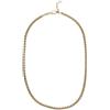 Fossil Collana da uomo, Collana a catena in acciaio inossidabile, tutta impilata, Oro (Gold)