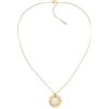 Calvin Klein Collana con Pendente e Braccialetto Rigido da Donna Collezione CK SPIRAL in Acciaio Inossidabile con un Charm