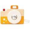 Le Toy Van - PL115 - Macchina fotografica giocattolo in legno per bambini dai 18 mesi, caleidoscopio gioco Montessori, include laccio per non farla cadere, ecologico, con colori a base d'acqua