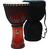 Toca Djembe Freestyle II accordato a corda rosso scuro TF2DJ-14RB