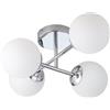 Eglo lampada da soffitto Castrovido, con quattro sfere di