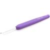 KnitPro Waves Uncinetto - Uncinetto da 3,5 mm, impugnatura ergonomica morbida, impugnatura in gomma morbida per mani artritiche, ferri da uncinetto leggeri e comodi per lavorare a maglia, Lilac Dream