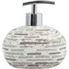 MSV Dispenser di Sapone in Ceramica, Mattone Beige