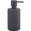 Spirella Dispenser di Sapone a Tubo Pompa in Acciaio Inossidabile - Dispenser di Sapone Liquido - Porcellana - 300 ML - Durevole e Robusto - Grigio Opaco
