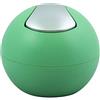 Spirella Cestino per Il Bagno, Contenitore per Cosmetici, 1 litro, Finitura Lucida o Opaca, con Coperchio Basculante, Cestino da Tavolo, Verde Opaco