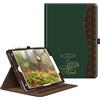 FINTIE Custodia per iPad 10.2 Pollici 9a / 8a / 7a Generazione (2021 2020 2019), [Multi-angli] Folio Pieghevole Cover Protettiva Case con Tasca, Auto Sveglia/Sonno, Funghi