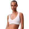 Calvin Klein Donna Bralette Unlined Triangle Spalline Regolabili, Bianco (White), M