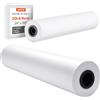 VEVOR Rotoli Carta Plotter, Rotolo per Stampe Compatibile con Plotter da 9,07 kg Ideali per Disegni CAD Piani Tecnici Mappe GIS Progetti Architettonici Carta, 2 Pezzi Lunghezza 91,4 m