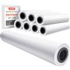 VEVOR Rotoli Carta Plotter, Rotolo per Stampe Compatibile con Plotter da 9,07 kg Ideali per Disegni CAD Piani Tecnici Mappe GIS Progetti Architettonici Carta, 8 Pezzi Lunghezza 45,7 m