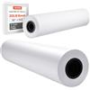 VEVOR Rotoli Carta Plotter Lunghezza 152,4 m, 2 Pezzi Rotolo per Stampe Compatibile con Plotter da 9,07 kg Ideali per Disegni CAD Piani Tecnici Mappe GIS Progetti Architettonici Carta