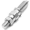 A ABSOPRO Paraurti Traino Gancio Vite Barra per BMW E Serie 1 Pezzo | Tono Argento, Metallo, 9.3X2.2Cm, M16X3 M12X1.75, Alta Resistenza, Installazione Diretta, Resistente Alla Corrosione, Non OEM