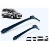 ALCA SUPER FLAT Set Tergicristallo Anteriore + Posteriore Per Peugeot 2008 (dal 2013) - Tecnologia Nano Graphite, 650/400/300 Mm