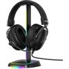 THE G-LAB - K-Stand Néon RGB - Porta cuffie da scrivania con LED | Supporto retroilluminato, tasto ON/OFF, selezione colore | Gaming Accessori e idea regalo per gamer con cuffie gaming pc