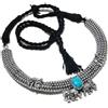 Fatto a mano Collana con pietre preziose turchese Santa Rosa regolabile nero Dori regalo g...