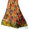 Magic Incredibile-art Vintage Silk Sari Magic Wrap Gonna Reversibile Hippie Sarong