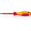 KNIPEX Giraviti per elettricisti per viti Torx impugnatura isolante, in materiale bicomponente, collaudato VDE 185 mm, 98 26 25