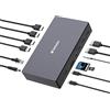 Verbatim USB-C Pro Docking Station, 17 in 1, adattatore multiporta a HDMI 4K e 8K, USB-A e USB-C, PD 100 W, AUX, lettore di schede per Mac/Windows Laptop e Co