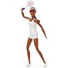 Barbie signature - venus williams serie inspiring women, bambola da collezione con completo da tennis e racchetta inclusa
