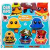 Dohkins hero pack characters (builder, pirate, fire chief) - l'impasto non si asciuga mai, senza glutine, per collezionisti e bambini. età 3+