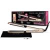 Demeliss Saint Algue Lisseur Boucleur XCURLER 2 in 1 - Piastre Ceramica 24mm - Esterno Curvo Riscaldato - 5 Temperature - Capelli Lisci, Onde a Lunga Tenuta - Pochette Termoresistente