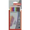 STABILO Matita colorata acquarellabile - STABILOaquacolor - Astuccio da 12 Grey Design - Colori assortiti