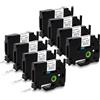 MarkField 8x TZe-231 12mm Nastro per etichette Compatibile per Brother P-touch TZe231 TZ Cassetta 12 mm x 8 m per PT-D200 D400 E110 1000 1010 1080 H101C H105 H107 H108 Cube, Nero su Bianco