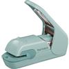 Kokuyo Harinacs - Cucitrice senza punti, desktop e portatile, capacità max: 5 fogli, senza rilegatura con punti metallici, portatile e compatta senza fori, colore verde blu, importazione giapponese