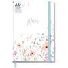 Häfft paper&you® Taccuino a quadretti A6 + con elastico Sweet Flowers | 156 pagine numerate (78 fogli), carta premium da 90 g/m², indice - da utilizzare come taccuino, diario o agenda