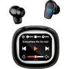 HUAJUN AI Cuffie Traduzione, 3 in 1 Auricolari Cuffiette, Bluetooth 5.4 Traduttore Istantaneo Vocale in 144 Lingue, Cancellazione Rumore ANC/ENC, 68 Ore Schermo Tattile LED, Viaggi, Affari, Studio