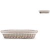 H&H Cestino Porta Grissini Ovale, Vimini, 43x18cm