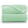 DecoKing Coperta Plaid Pile 220x240 cm per Letto Matrimoniale Calda Accogliente e Spessa in Morbido Velluto Stile Scandinavo Per Letto Divano Sedia Tutte le Stagioni Menta Henry