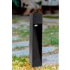 M Ledme - Lampioncino LED Cora Plus Nero 10W, 1000 lumen, luce regolabile da calda a fredda, CCT, IP65 impermeabile, 80 cm, per giardino, terrazza, ingressi e cortili.