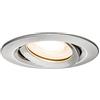 Paulmann 93662 Led Nova Faretto da Incasso Rotondo da Soffitto In Ferro Orientabile Senza Lampadina, Alluminio, 35 W Gu10 O Gu5.3